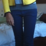 Jeans, H&M. Tee, Cos. Jacket, Zara. Ballets, Bloch